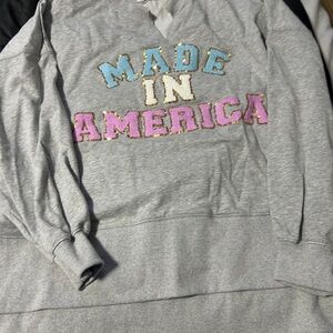 Fantastic Fawn Gray 'Made in America' Sweater